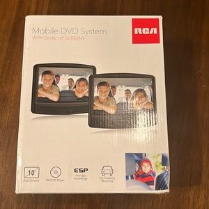 RCA Mobil DVD system with dual 10pm has screens